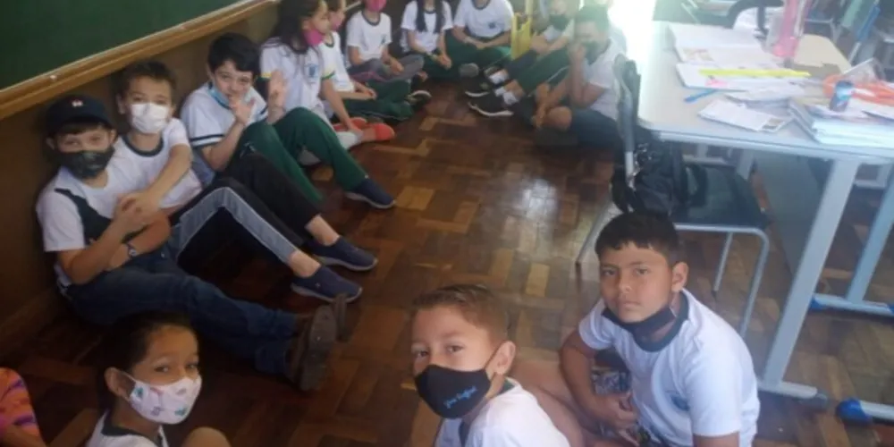 Vários momentos de conhecimento científico foram aplicados durante a aula