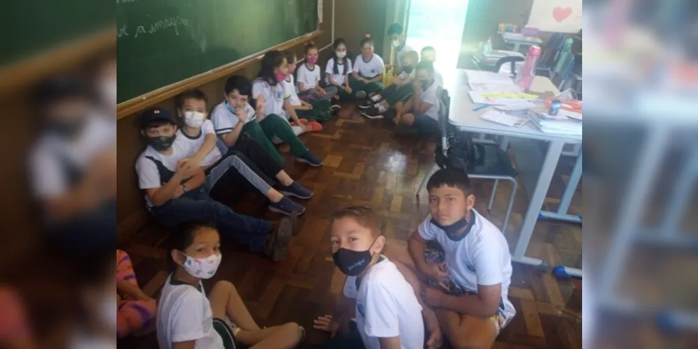 Vários momentos de conhecimento científico foram aplicados durante a aula