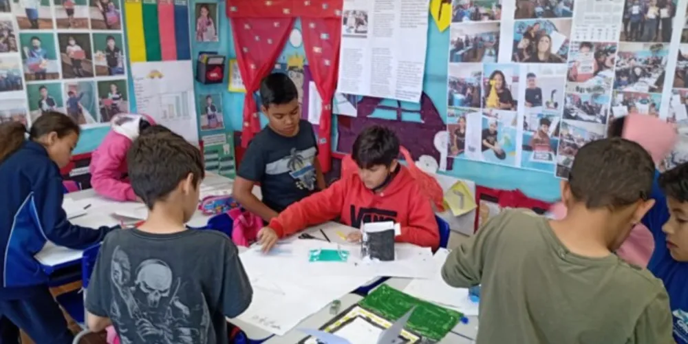 Educandos tiveram diversas ideias empreendedoras durante dinâmica em sala