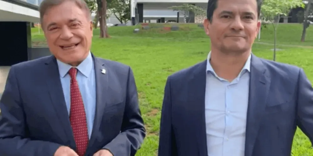 Alvaro Dias e Sergio Moro eram aliados políticos.