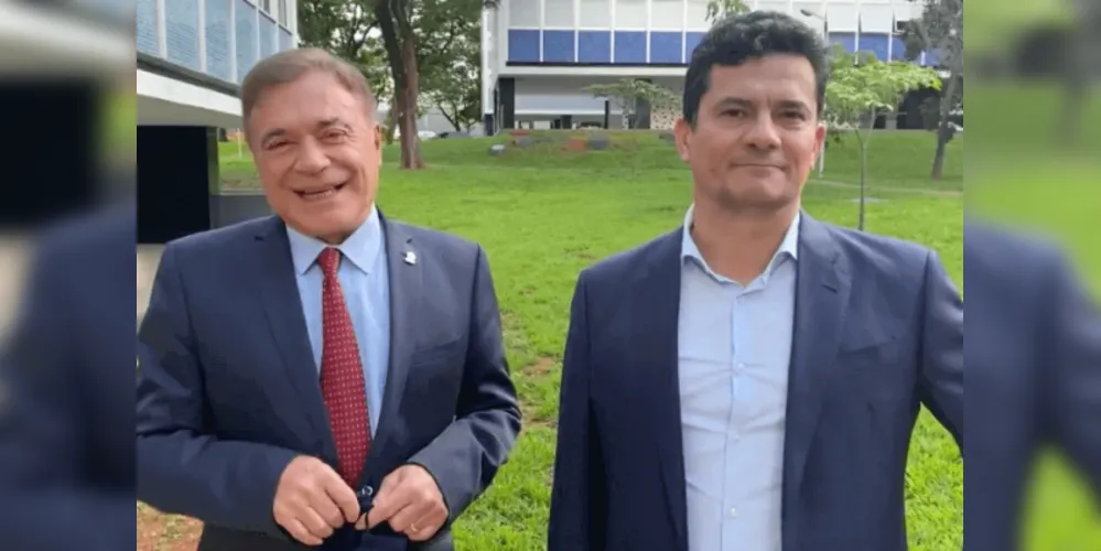 Alvaro Dias e Sergio Moro eram aliados políticos.