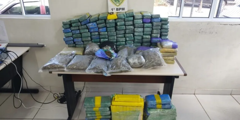 Droga estava dentro de um veículo Onix, que foi localizado pelos agentes de segurança