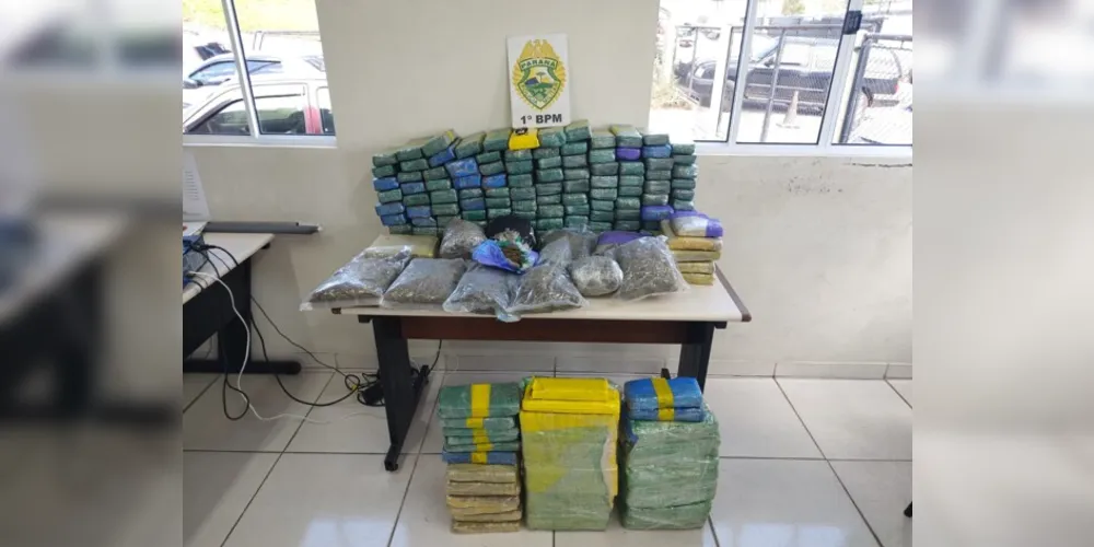 Droga estava dentro de um veículo Onix, que foi localizado pelos agentes de segurança