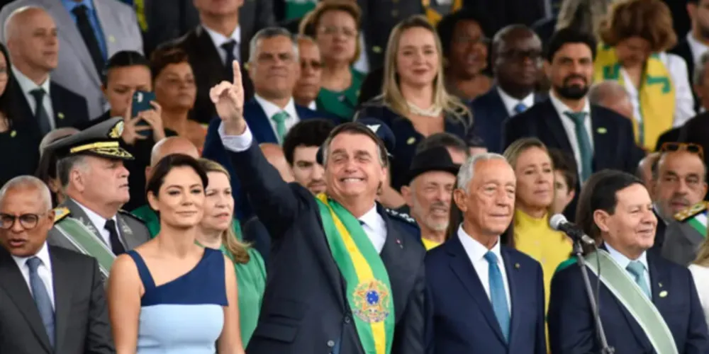 Presidente Jair Bolsonaro em cerimônia do 7 de setembro.