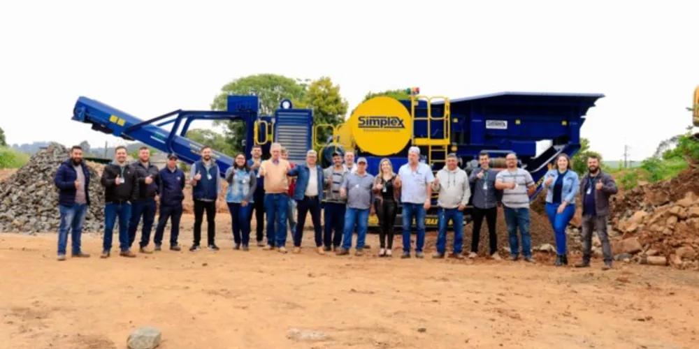 Trabalho para a aquisição do britador começou em 2021, em conjunto com toda a equipe