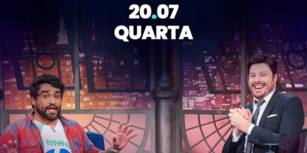 Alorino Júnior participa de talk-show 'The Noite', com Danilo Gentili, no SBT.