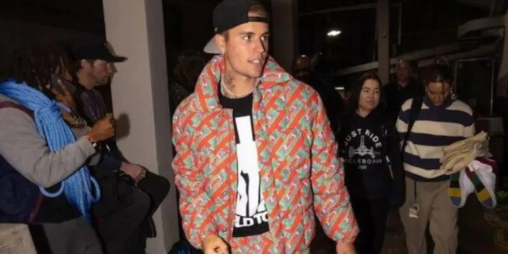 Justin Bieber já está em solo brasileiro para sua apresentação no Rock in Rio