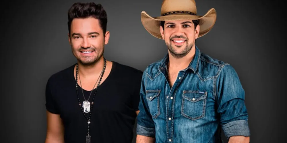 Fernando (à esquerda) e Sorocaba (à direita), dupla sertaneja