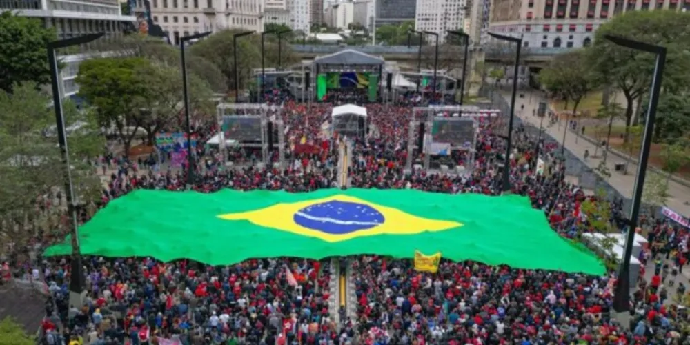 Ato foi realizado ontem no Vale do Anhangabaú, em São Paulo