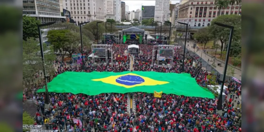 Ato foi realizado ontem no Vale do Anhangabaú, em São Paulo