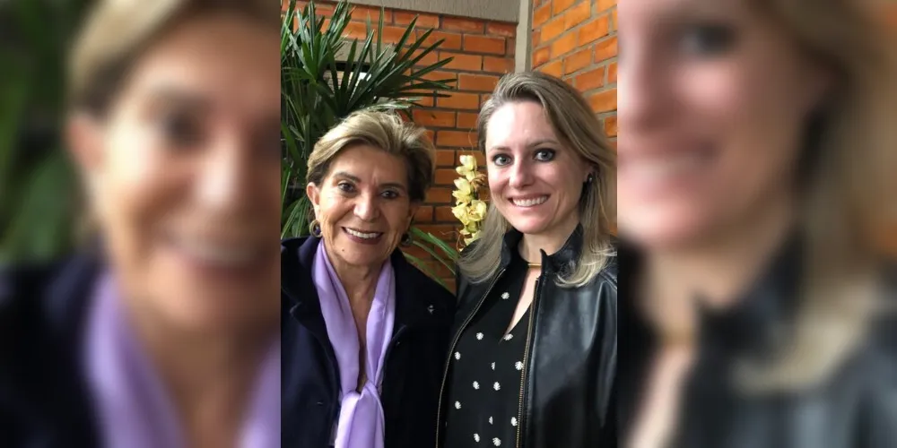 Prefeita Elizabeth e Tatyana Denise Belo.