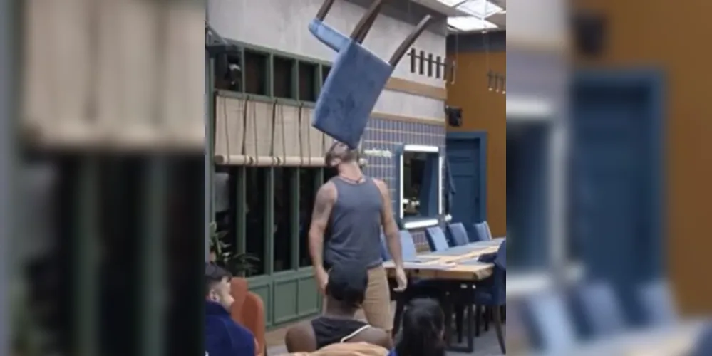 A cena chamou atenção nas redes sociais