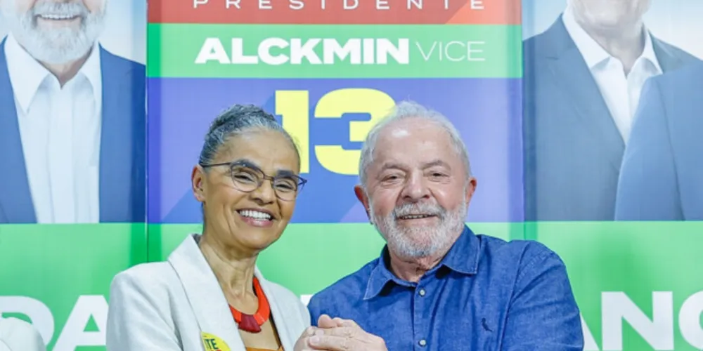 Lula e Marina Silva reunidos neste domingo (11).