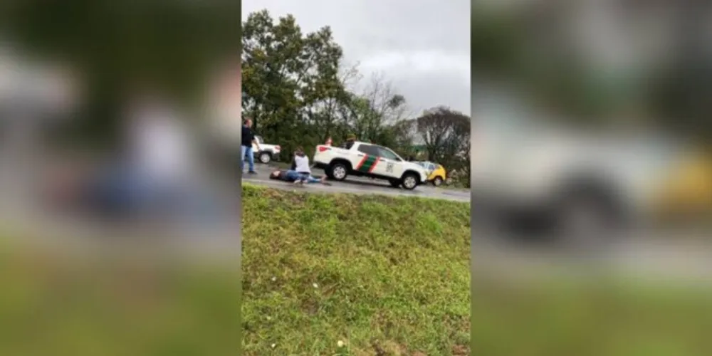 Corpo de Bombeiros prestou atendimento ao homem, que está em estado grave