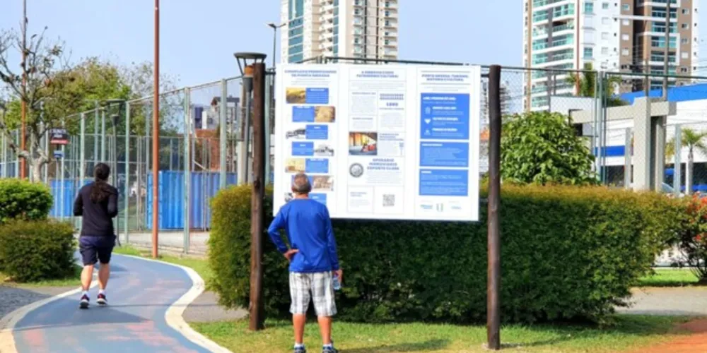 O Parque Ambiental foi um dos locais que recebeu as novas placas turísticas