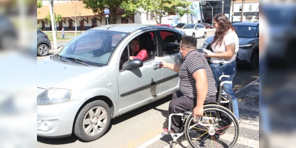 No sábado, conscientização sobre o uso das vagas em estacionamentos