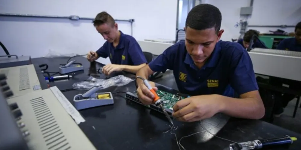 Alunos em aula no Sena