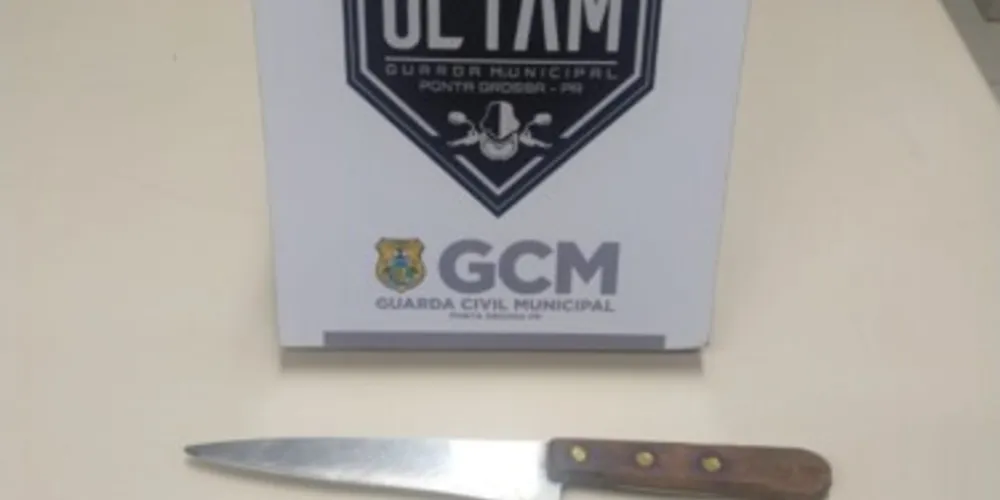 Guarda Municipal localizou as facas utilizadas no crime e uma pequena quantidade de cocaína