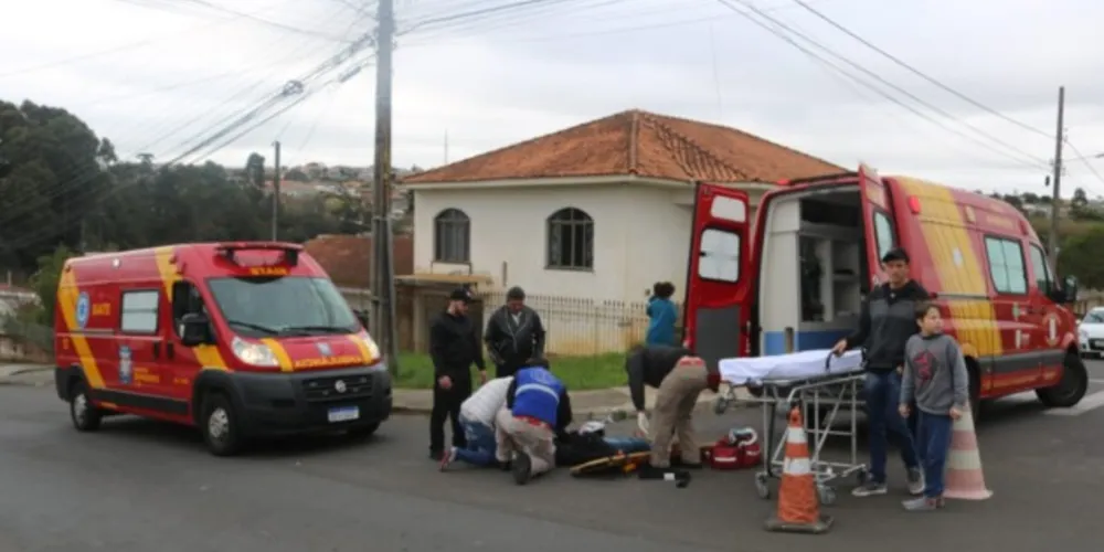 Acidente aconteceu no cruzamento da rua Luís Oliveira e Silva com a rua Angélica Nadal Schoemberger, na Vila Margarida