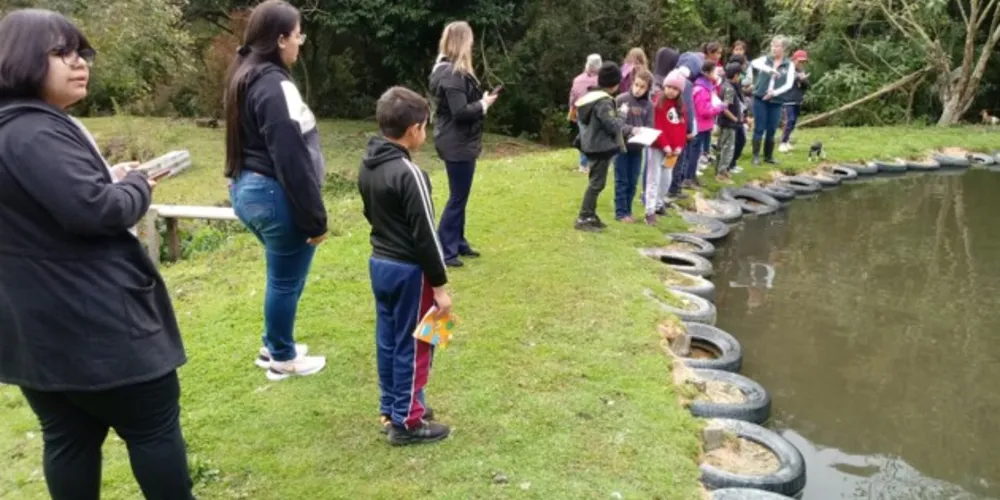 Várias características do local foram abordadas durante a visita