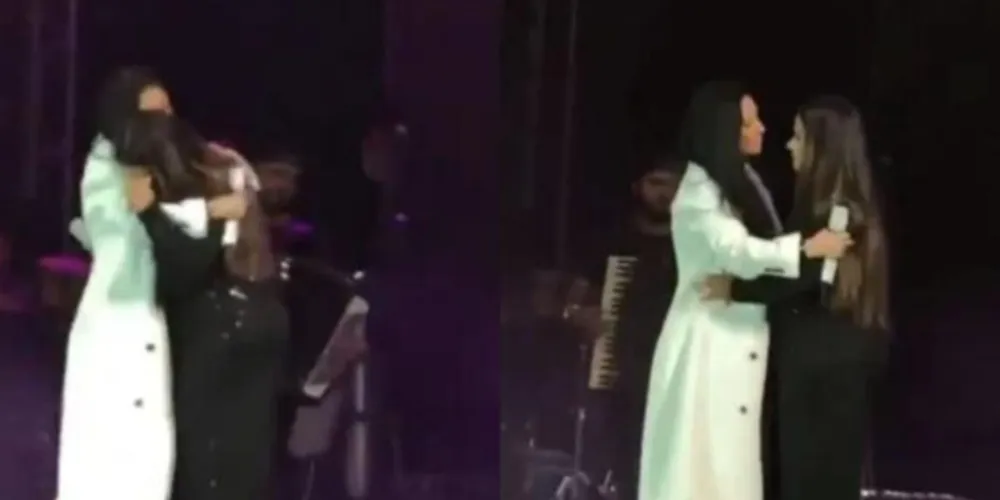 Simaria surpreende fãs e canta com Simone em show