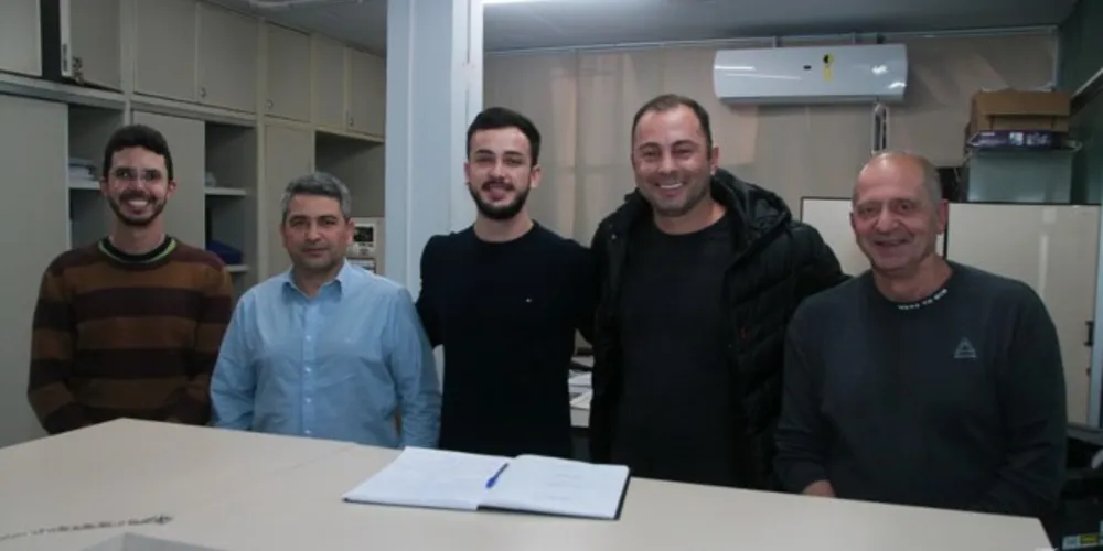 Da esquerda para a direita: Dr. Erick, Pastor Ezequiel, Filipe Chociai, Daniel Milla e Dr. Zeca