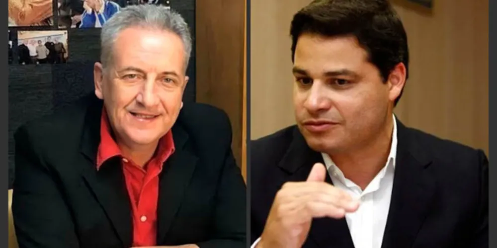 À esquerda Jocelito Canto e à direita Sandro Alex