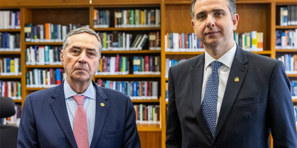 Rodrigo Pacheco se reuniu com ministro Luis Roberto Barroso nesta semana