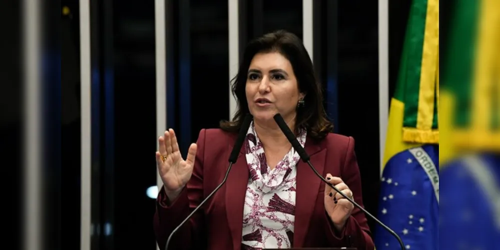 Simone Tebet está confirmada no debate do SBT, neste sábado (24)