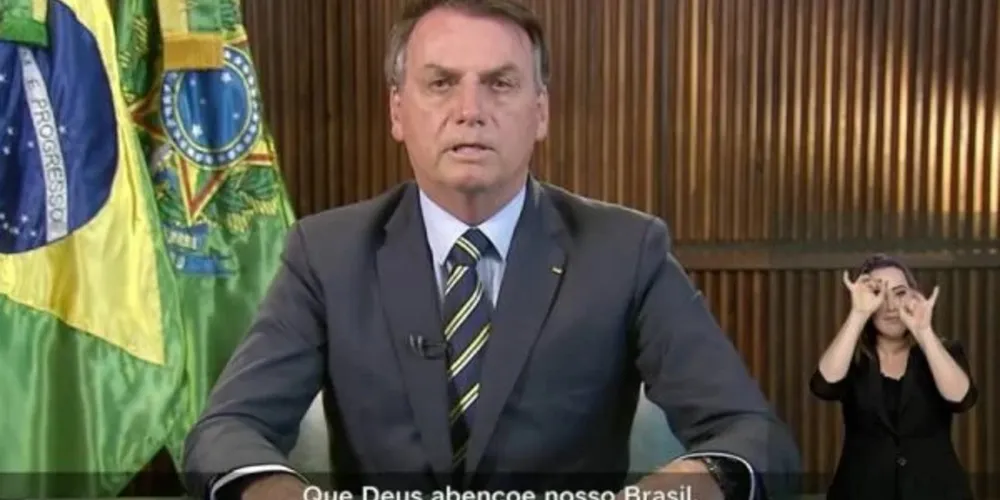 Bolsonaro em material da campanha eleitoral.