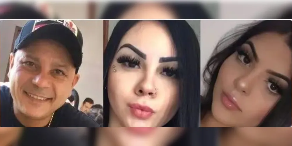 Trio morto em acidente na CIC. Braulio, Evelyn e Kesia (da esquerda para a direita)