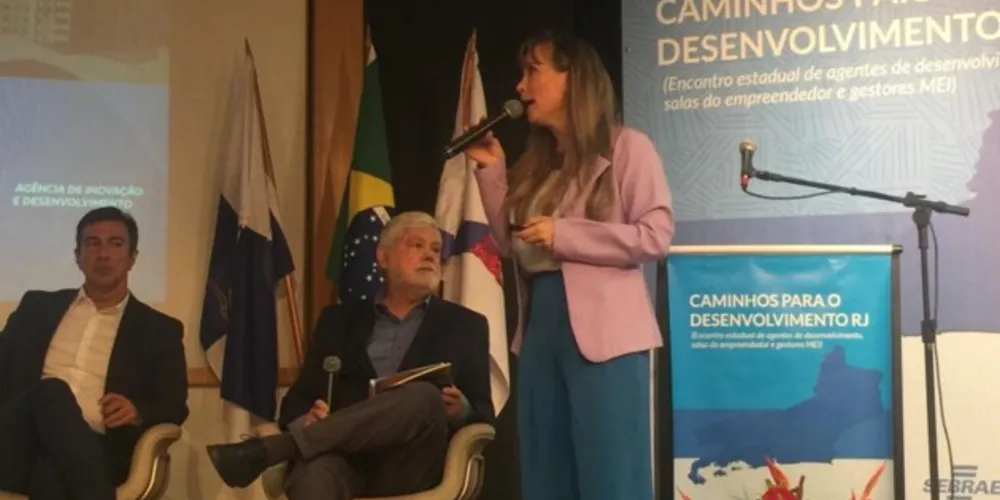 Presidente da Agência de Inovação e Desenvolvimento, Tônia Mansani, participa de encontro no Rio de Janeiro
