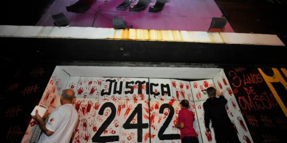 O incêndio em uma casa de eventos em Santa Maria, no ano de 2013, deixou 242 pessoas mortas e outras 636 feridas