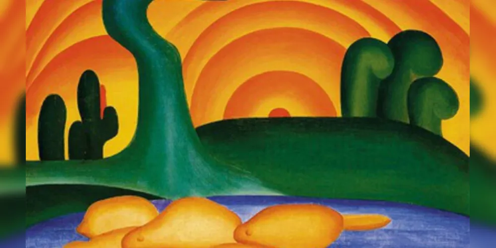 Obra 'Sol Poente', de Tarsila do Amaral, foi um dos quadros roubados da idosa