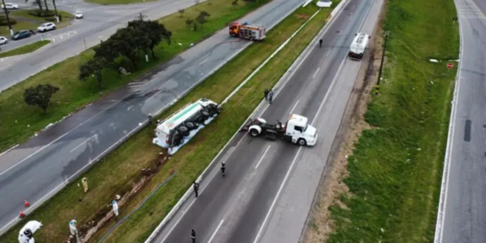 O acidente aconteceu na Cidade Industrial de Curitiba