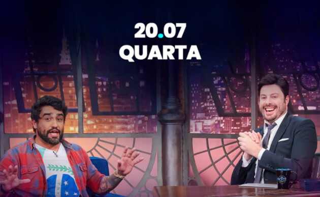 Alorino Júnior participa de talk-show 'The Noite', com Danilo Gentili, no SBT.