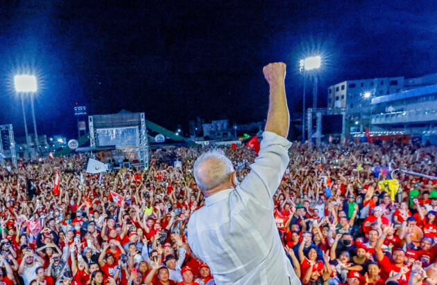 Lula em campanha eleitoral.