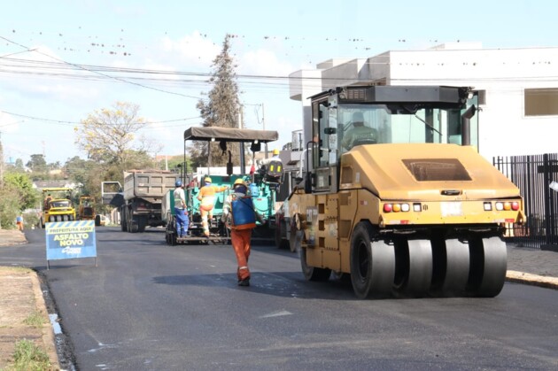 Desde o dia 27 de junho a Prefeitura está promovendo a revitalização de ruas e avenidas deterioradas pela ação do tráfego e condições climáticas