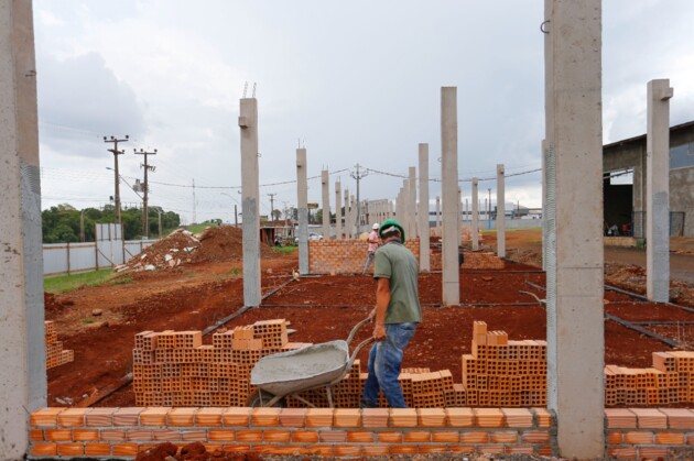 A construção civil foi uma das áreas beneficiadas com os investimentos do Estado