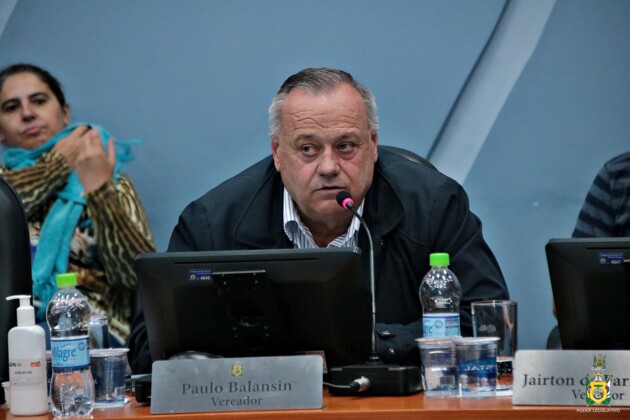 Paulo Balansin na Sessão Ordinária da última segunda-feira (29).