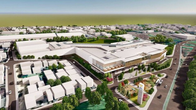 Projeto do Plaza Campos Gerais, com obras em andamento atualmente e previsão de inauguração no segundo semestre de 2023. O empreendimento terá mais de 76 mil metros quadrados e cerca de 142 lojas.