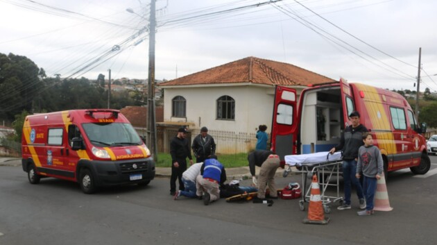 Acidente aconteceu no cruzamento da rua Luís Oliveira e Silva com a rua Angélica Nadal Schoemberger, na Vila Margarida