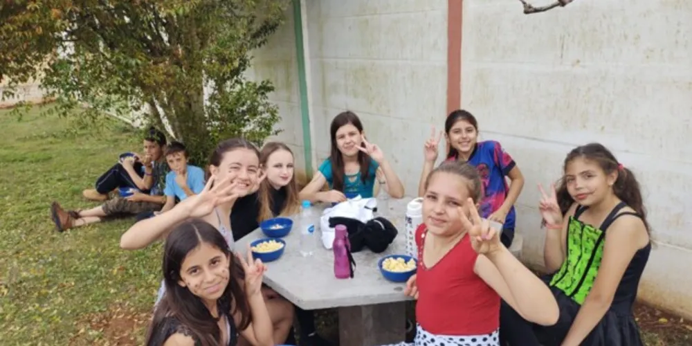 Vários momentos marcaram interação e comemoração das crianças