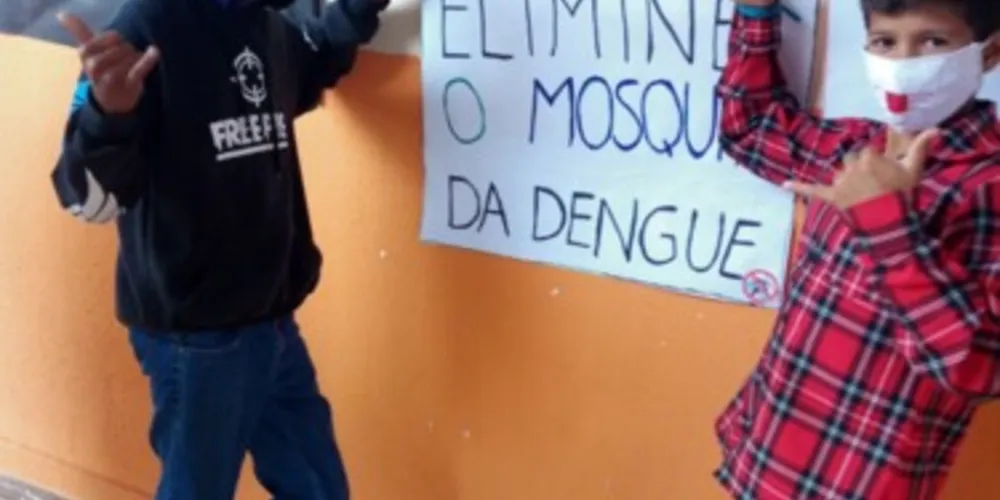 Alunos conscientizaram colegas e familiares sobre a importância do tema