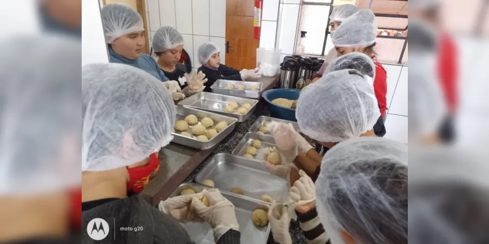 Produção do alimento foi um dos pontos altos do trabalho