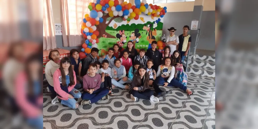 Painel foi confeccionado para alunos fazerem registro durante as dinâmicas