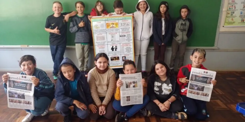 Educadora destaca que trabalho foi primeiro contato de alguns com o impresso