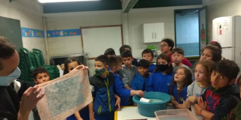 Professora cita que empolgação e 'mão na massa' marcaram trabalho ambiental