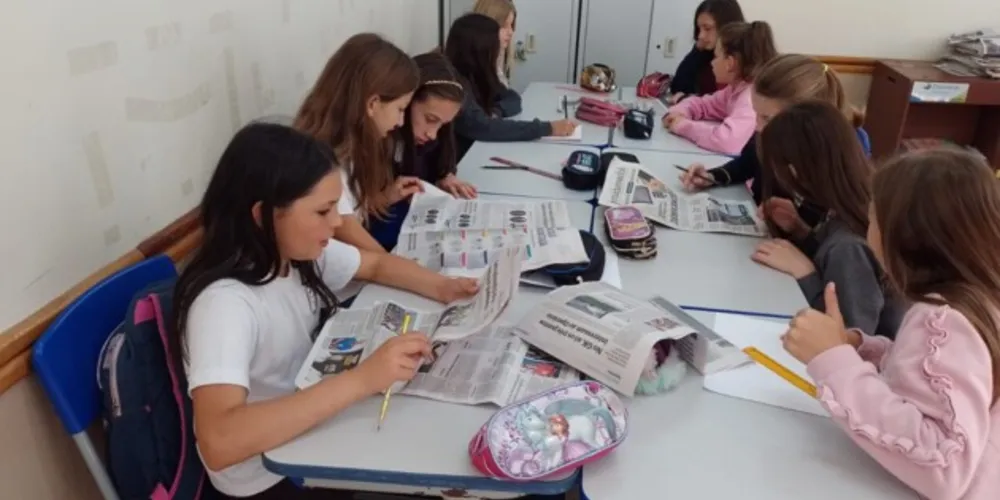 Edição do JM foi uma das bases do trabalho em sala de aula