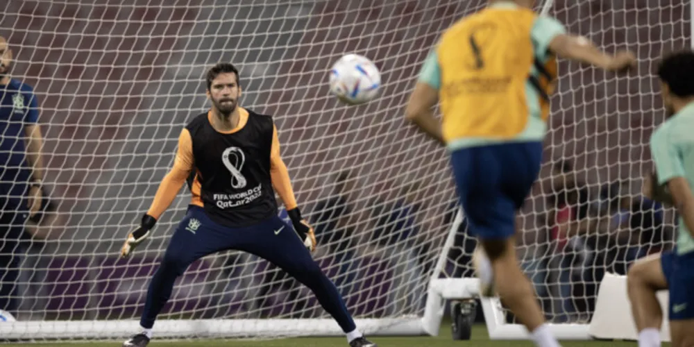 Goleiro titular da Seleção, Alisson levou apenas dois gols durante toda a Copa